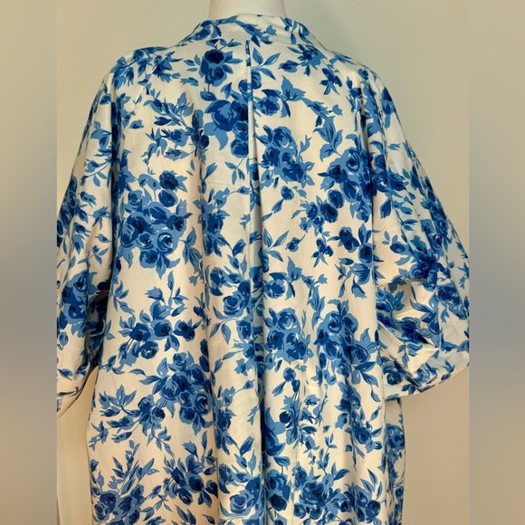 NWT Mille Josephine Blue White Coat size M Retail $372 - Picture 9 of 10